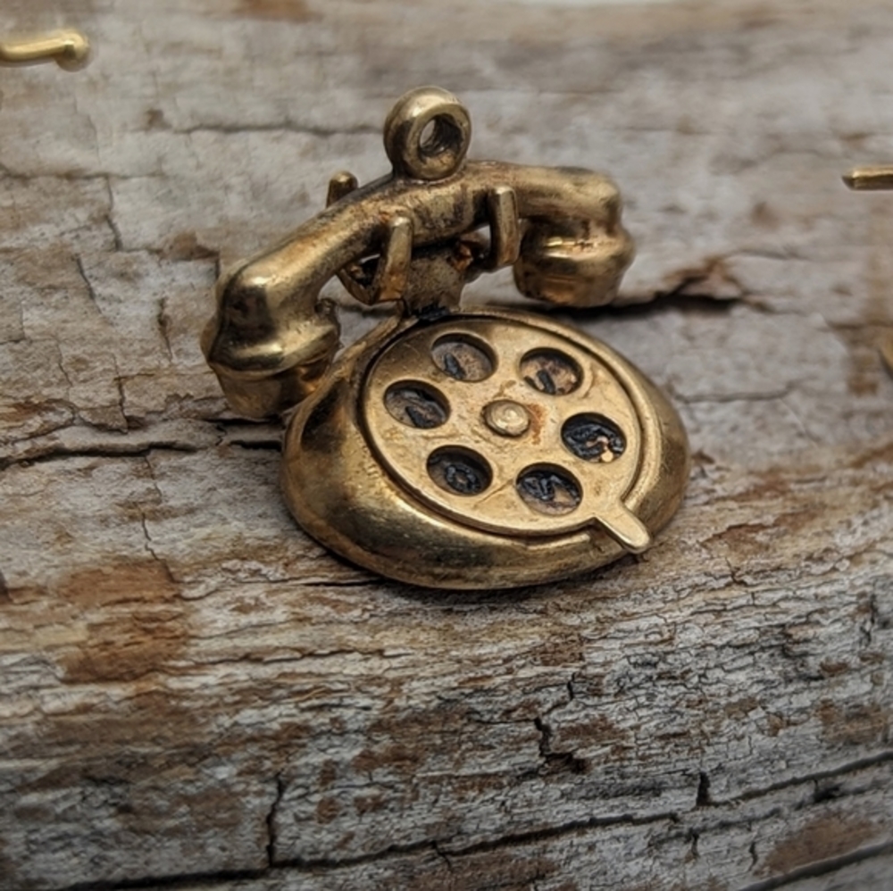 Sale! Set Of 3 Vintage 14K Yellow Gold Charms - Picture 4 of 9